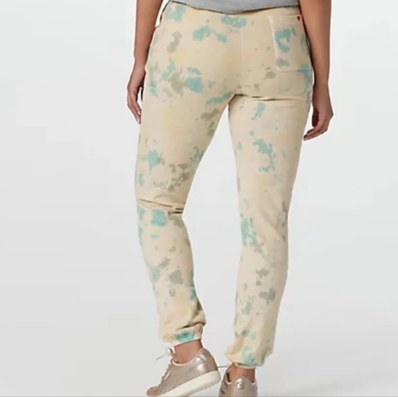 Peace Love World tie dye joggers - Picture 2 of 3